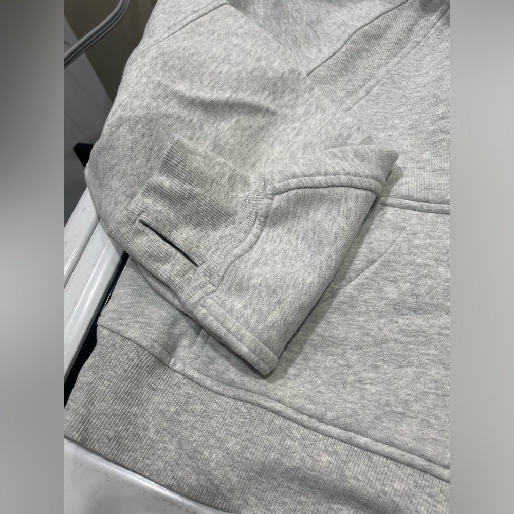 Part of MATCHING SET Lululemon Gray Sweatshirt Scuba Oversized Half-Zip Hoodie - Picture 8 of 9